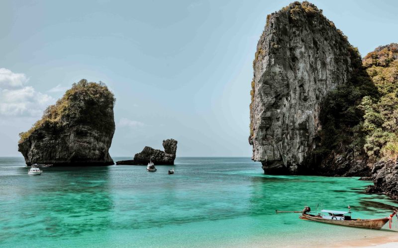 Beautiful bay of Phi Phi island at day time